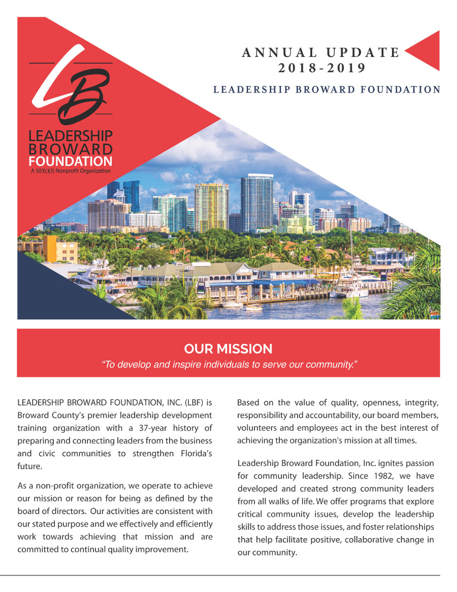 Annual Update Leadership Broward Foundation